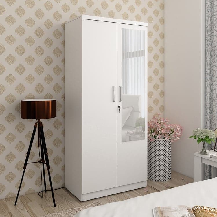 2-Door Wardrobe - White